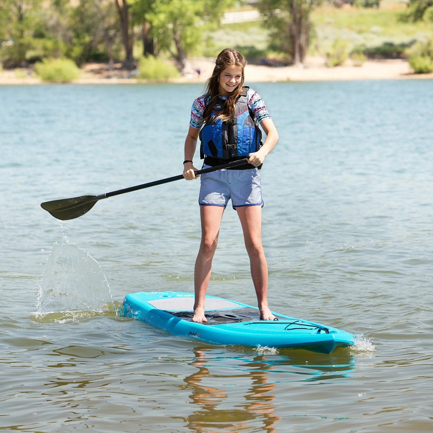 Amped 11 Ft Stand-Up Paddleboard, Glacier Blue